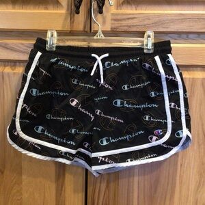 Champion Girls Athletic Shorts with Multicolor Logo 14-16
